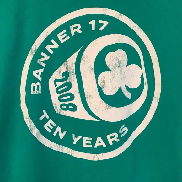 Boston Celtics Mitchell & Ness Banner 17 2008 Ten Years World Championship - Picture 7 of 8